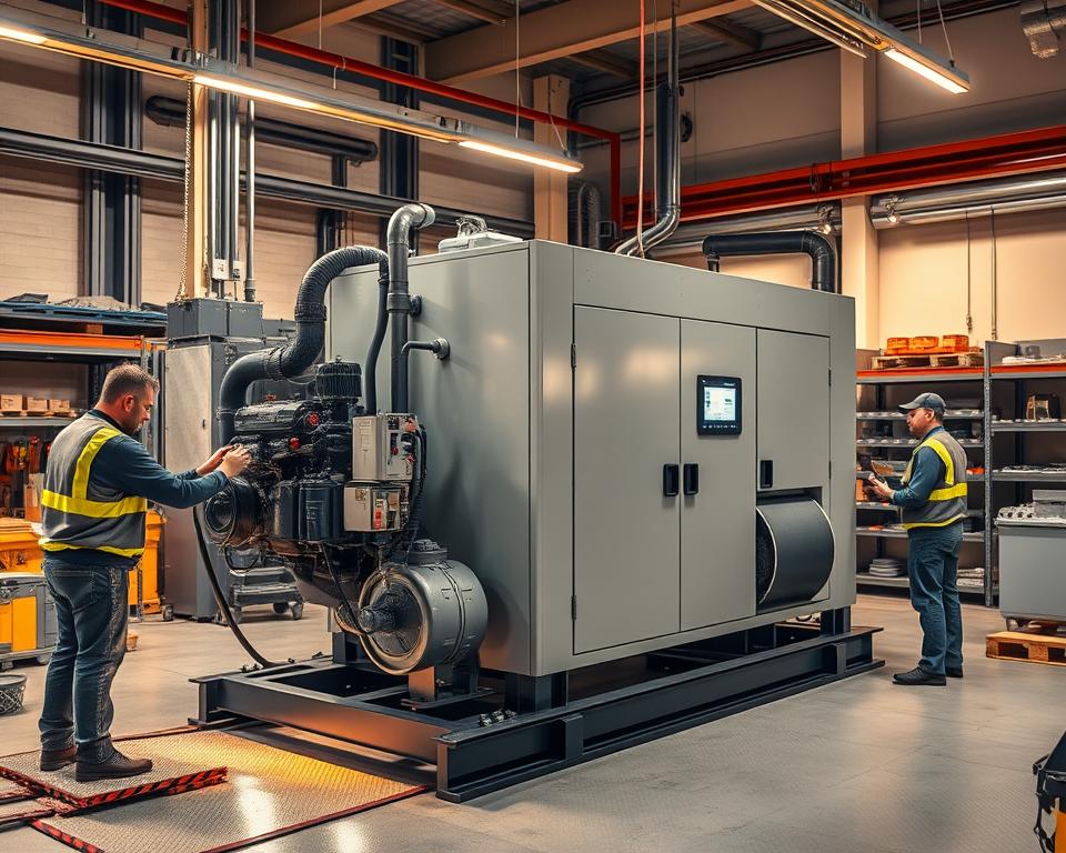 BHKW-Installation Prozess