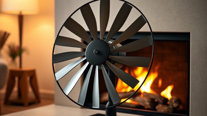 Kaminventilator für optimale Wärmeverteilung im Raum