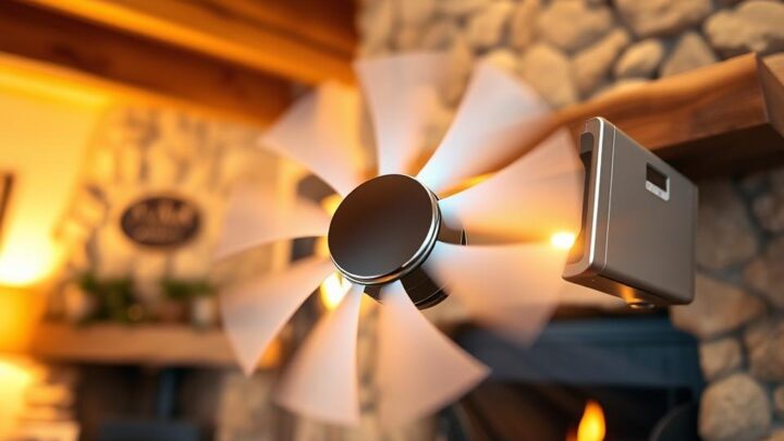 Ofenventilator für effiziente Wärmeverteilung im Haus