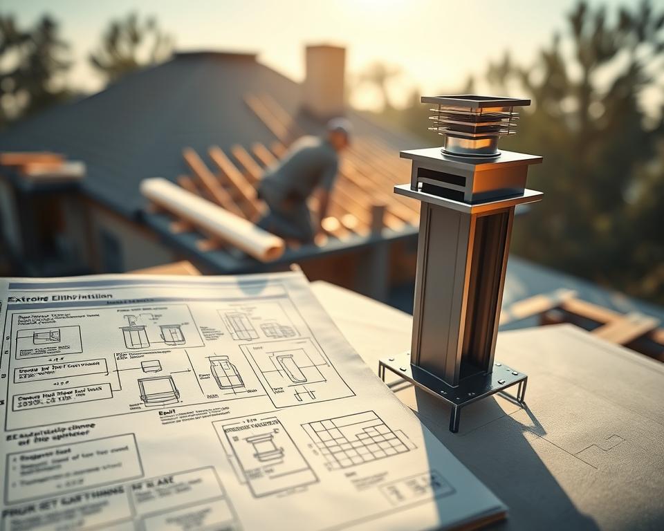 Außenschornstein Montageplanung