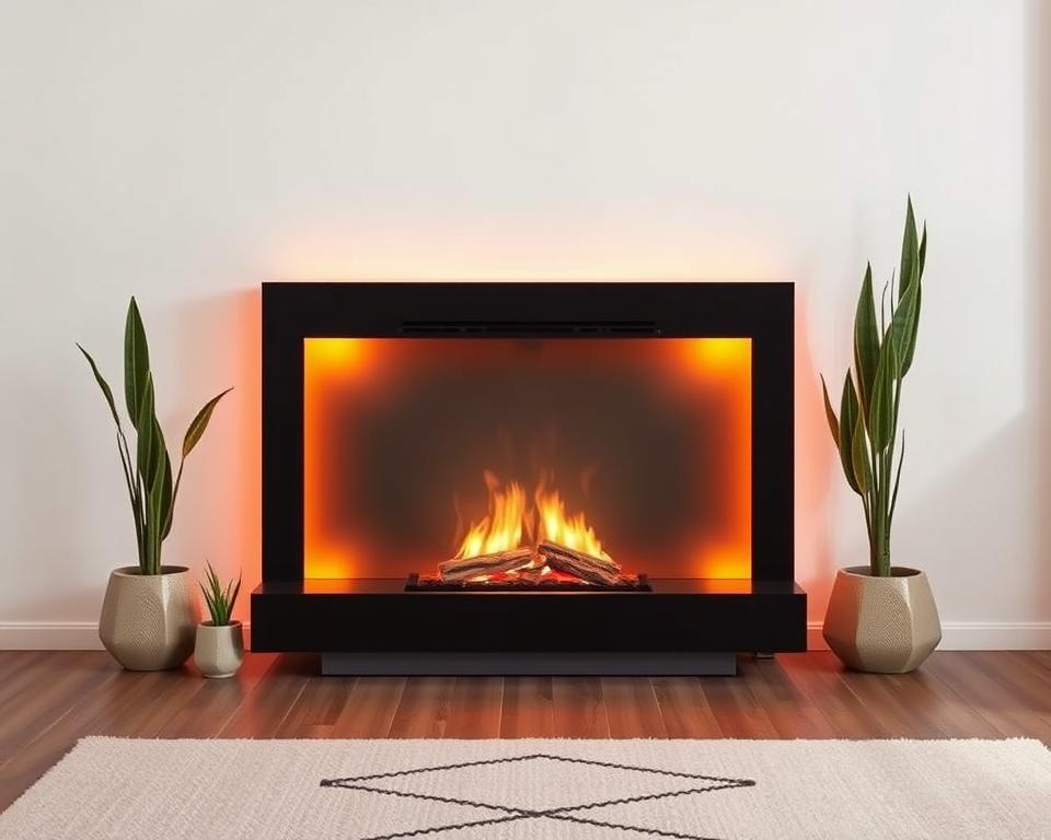 Moderne elektrische Feuerstelle