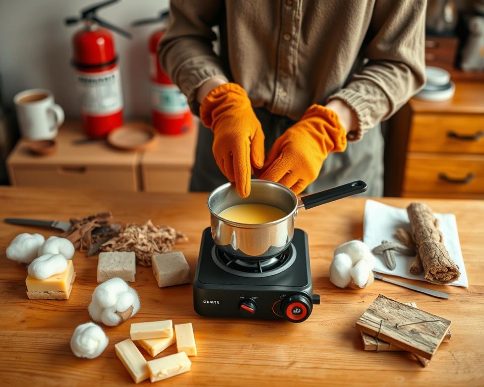 Sicherheit beim Kaminanzünder herstellen