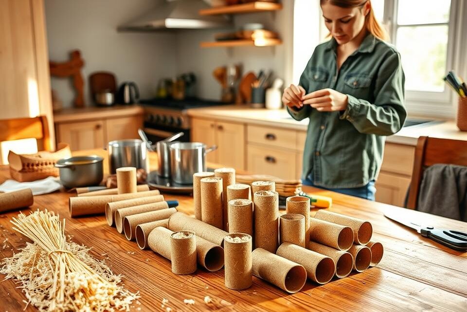 Kaminanzünder selber machen: Einfache Anleitung