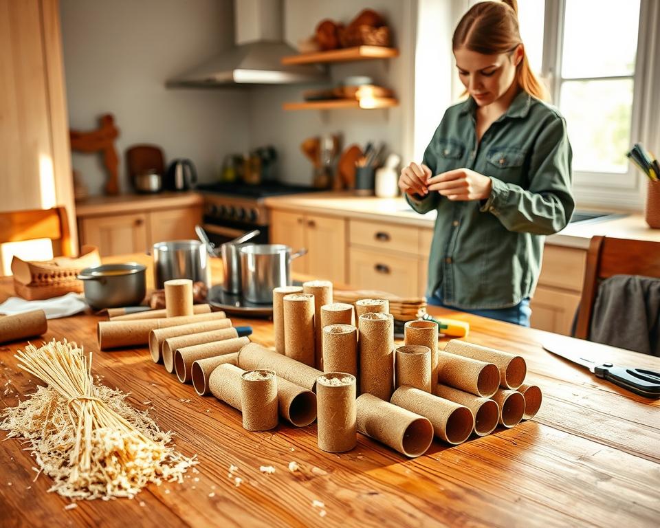 Kaminanzünder selber machen: Einfache Anleitung