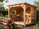 Anleitung: Holzlager für Kaminholz selber bauen